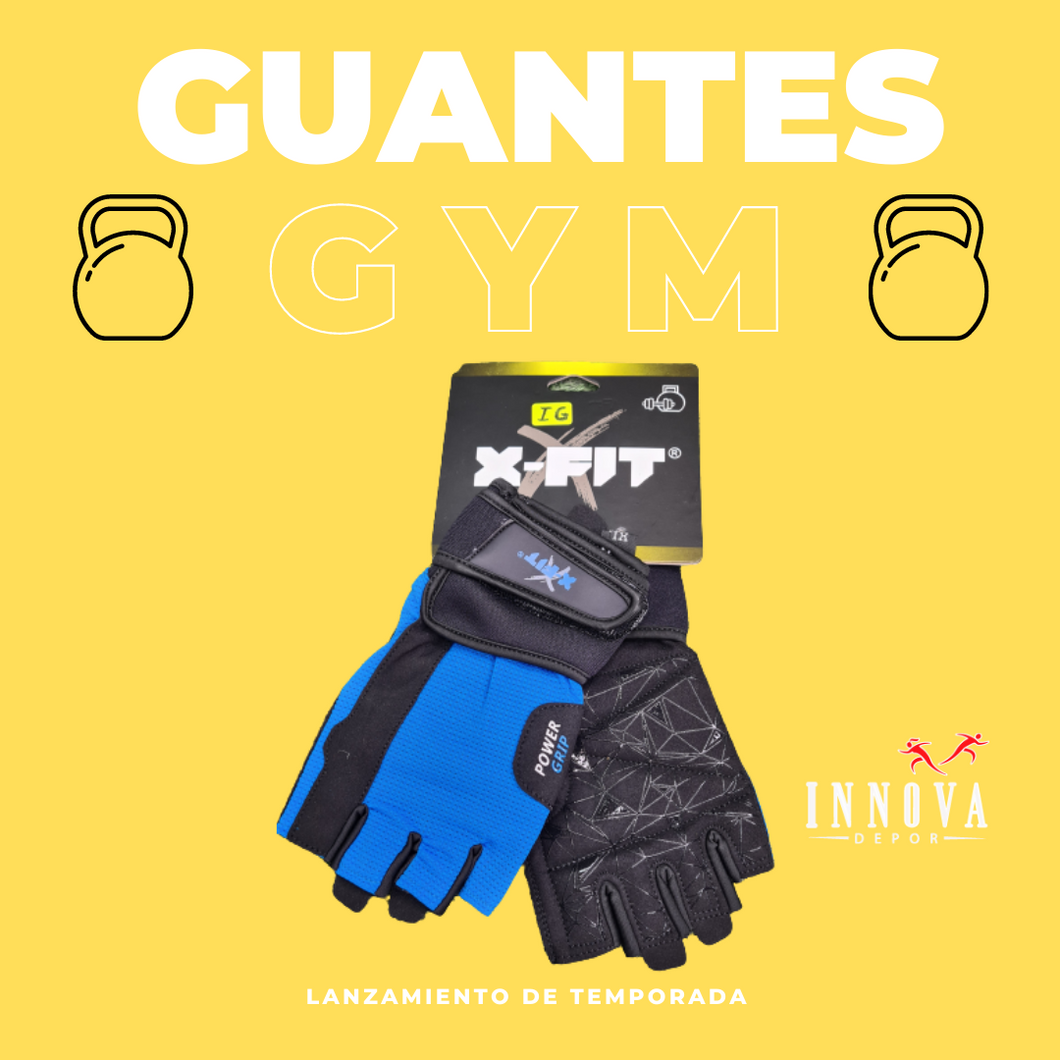 GUANTE GIMNASIO XFIT BLUE